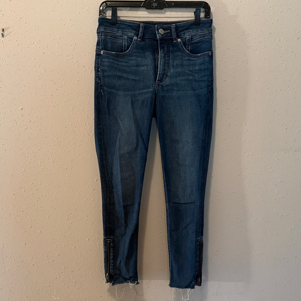 Express Deep Indigo Ankle Jeans